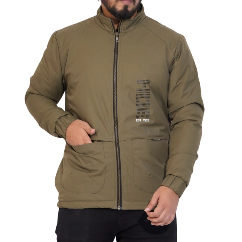 Premium Solid Jacket - Olive