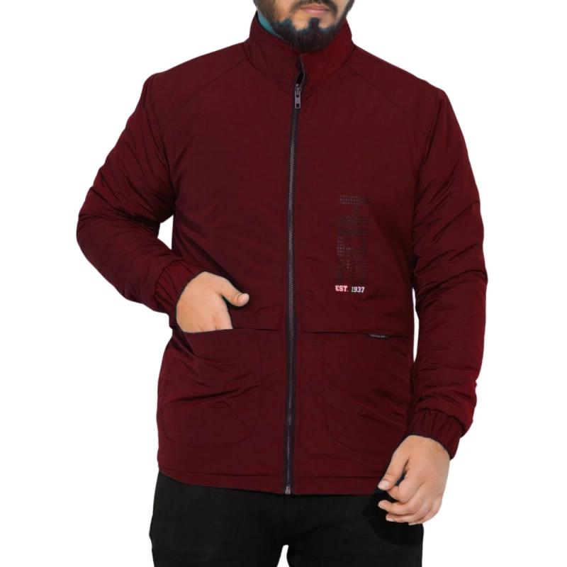 Premium Solid Jacket - Maroon