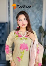 Luxury Embroidery Three-Piece
