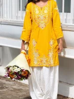 Yellow bloom farshi suit - Image 3